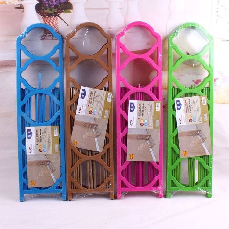 Plastic shoe/bag rack