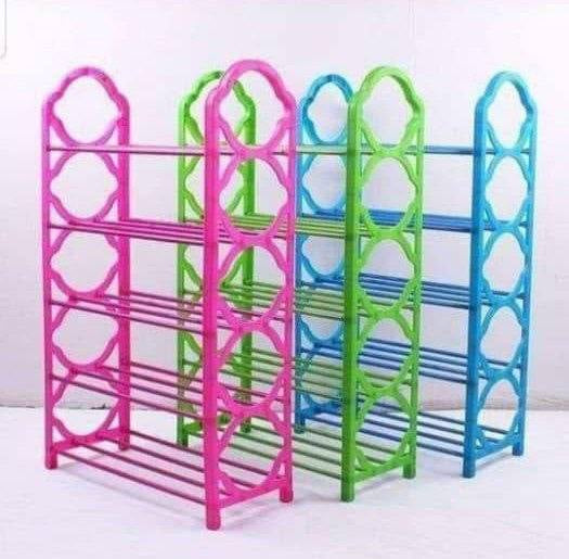 Plastic shoe/bag rack