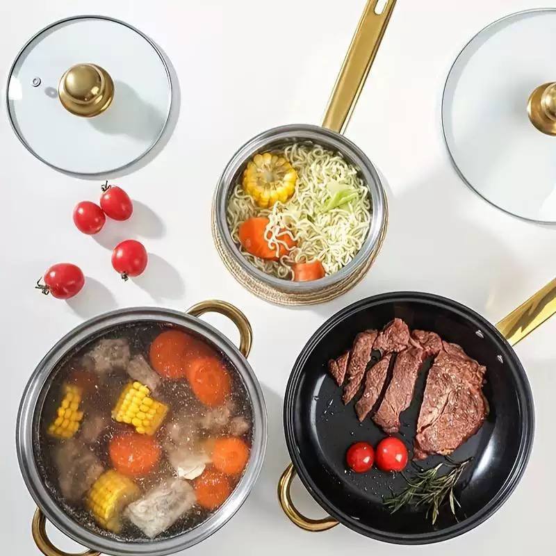 12pcs stainless steel cookware