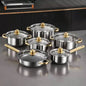 12pcs stainless steel cookware