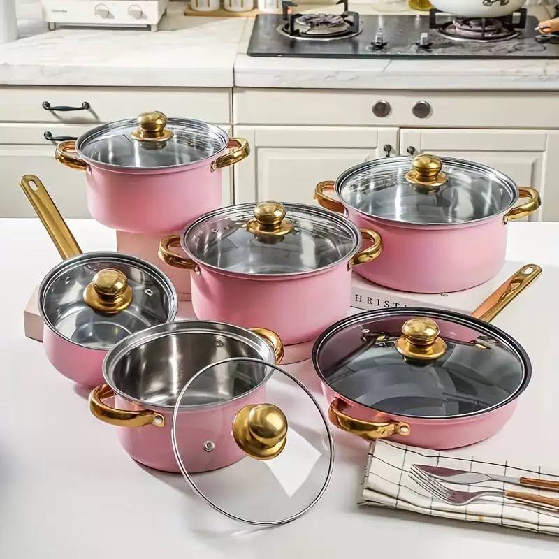 12pcs stainless steel cookware