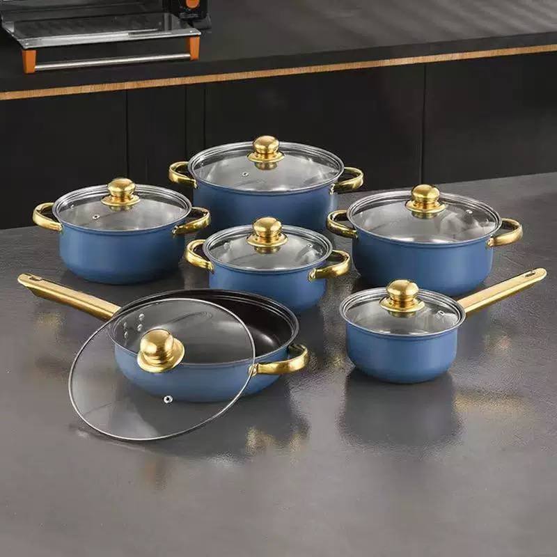 12pcs stainless steel cookware