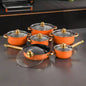 12pcs stainless steel cookware