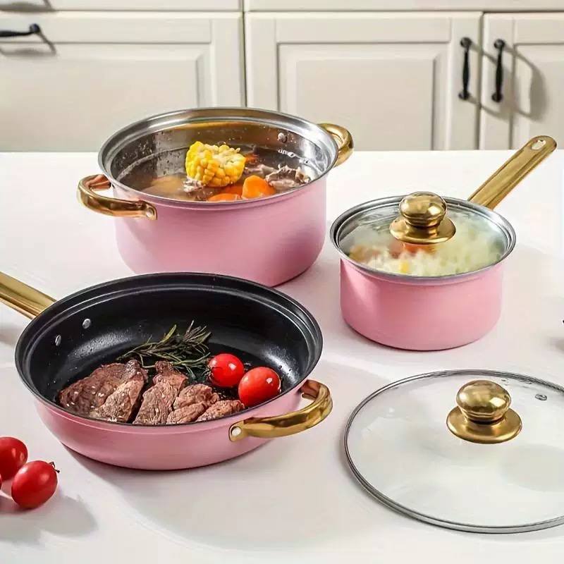 12pcs stainless steel cookware