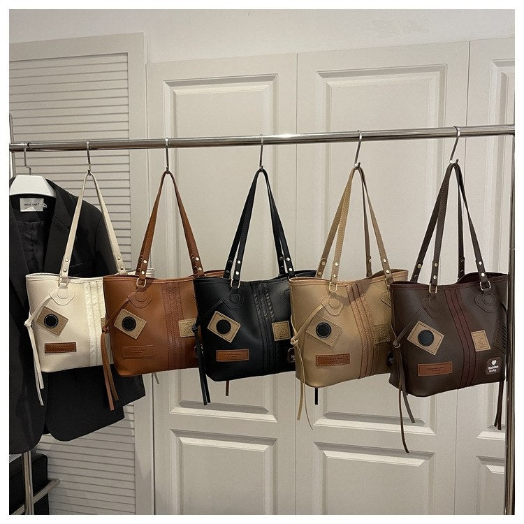 Korean patch tote-bag